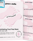 exfoliating foot peel mask - grace & stella