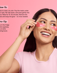 Moisturizing Pink Eye Masks - grace & stella