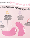 moisturizing pink eye masks - grace & stella