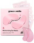 moisturizing pink eye masks - grace & stella