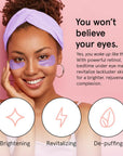 purple eye masks - grace & stella