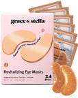 revitalizing bronze eye masks - grace & stella