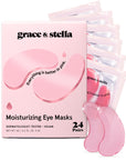 under eye masks for puffy eyes - grace & stella | pink