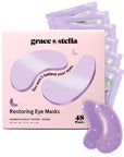 under eye masks for puffy eyes - grace & stella | purple
