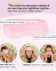 hot + cool gel bead eye mask - grace & stella