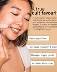 rose quartz roller - grace & stella