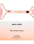 rose quartz roller - grace & stella