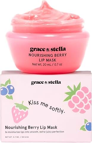 grace & stella Award Winning Lip Butter - Hydrating Lip Balm - Nourishing Lip Mask (1-pack) 