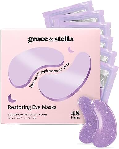 grace & stella Retinol Under Eye Patches for Puffy Eyes and Dark Circles