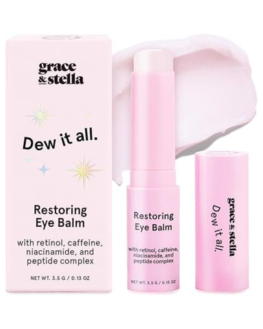 grace & stella Under Eye Brightener Balm Stick - Travel Size Toiletries 