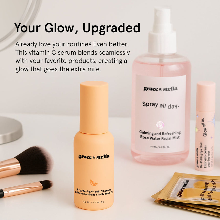 brightening vitamin c serum - grace & stella