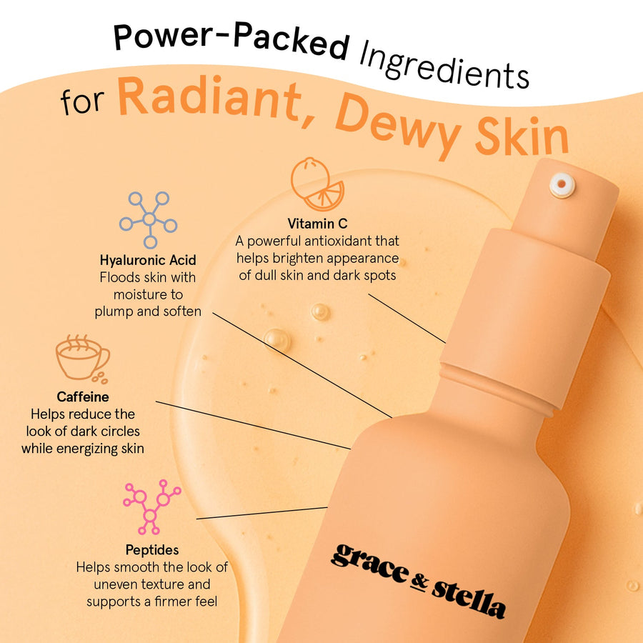 brightening vitamin c serum - grace & stella