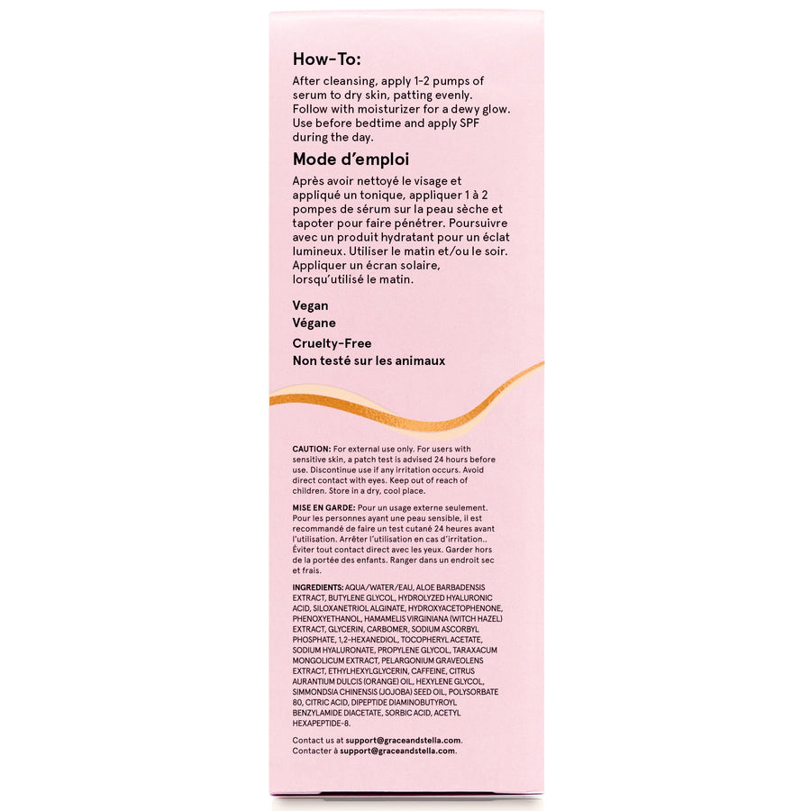 brightening vitamin c serum - grace & stella