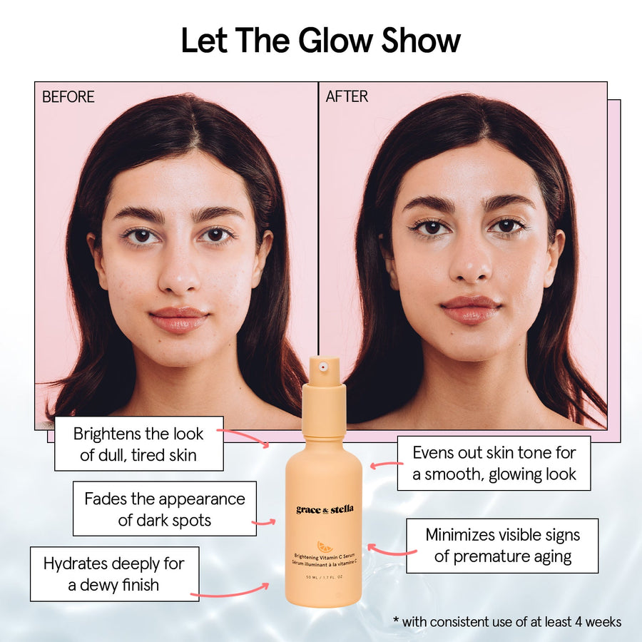 brightening vitamin c serum - grace & stella