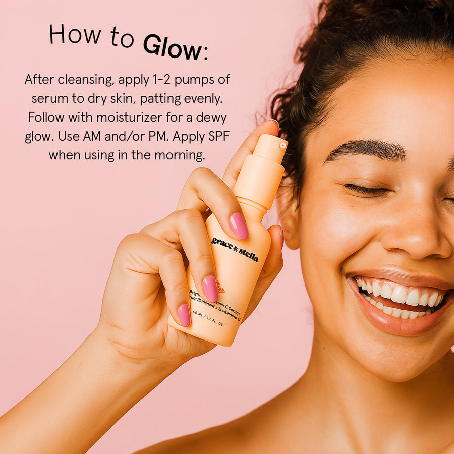 brightening vitamin c serum - grace & stella