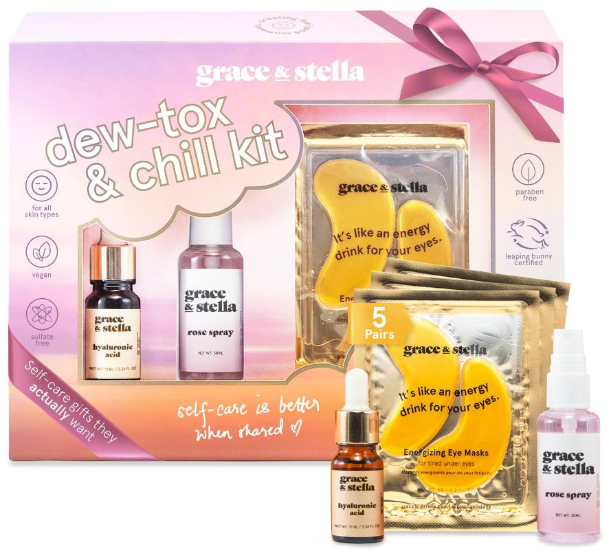 dewtox and chill gift set grace & stella