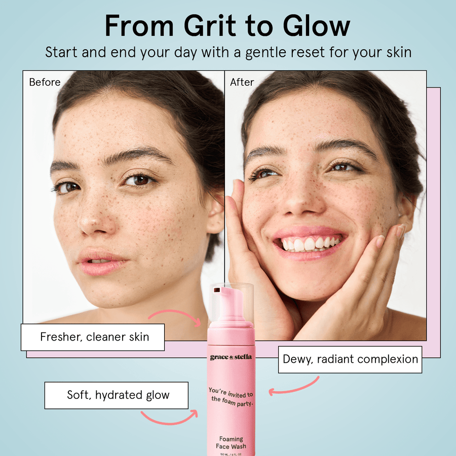 foaming face wash - grace & stella