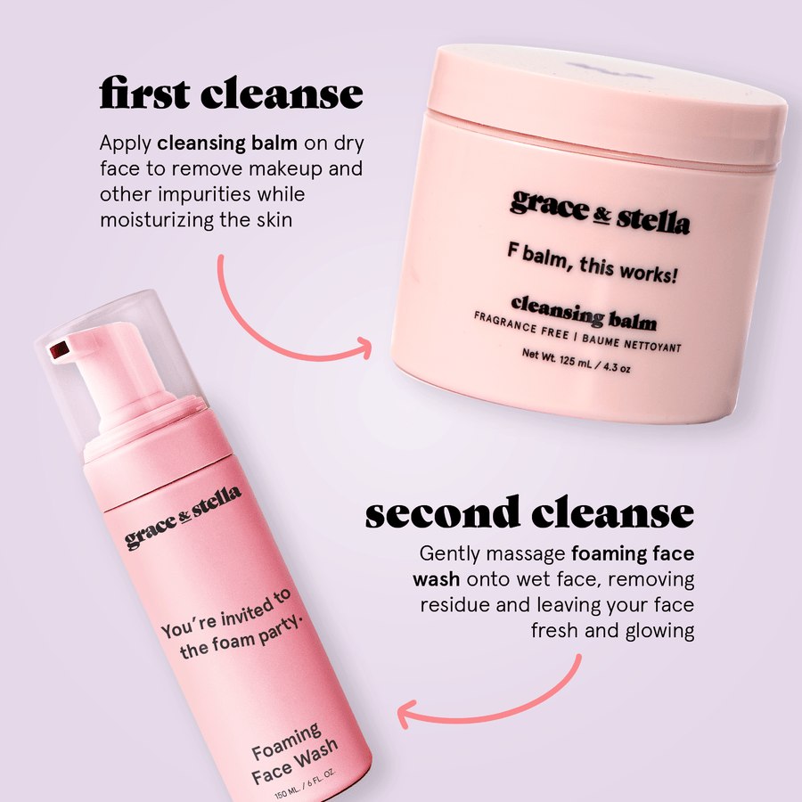 foaming face wash - grace & stella