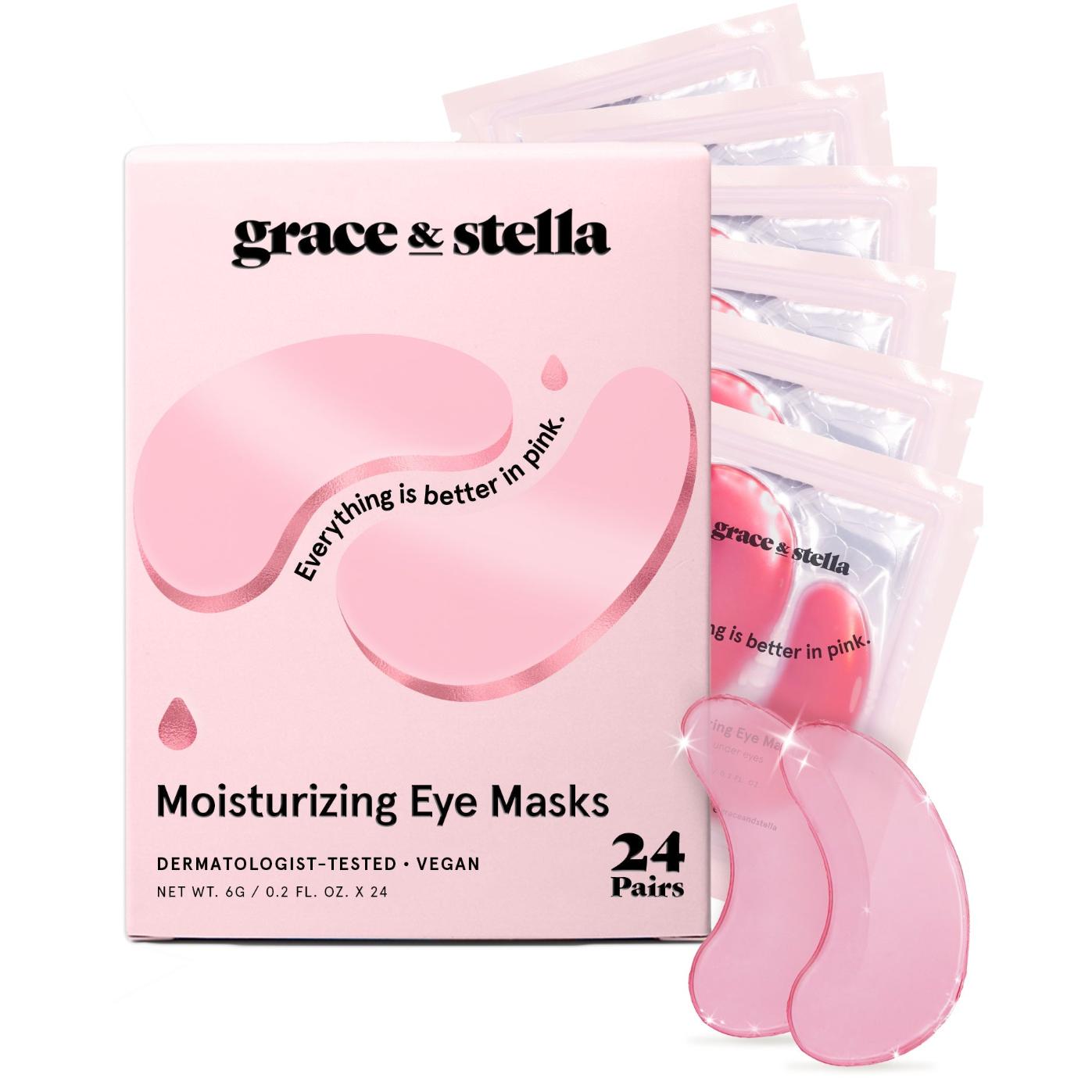 Patch Mask pink under eye patches for dark circles by grace & stella