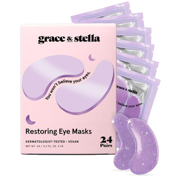 restoring purple eye masks - grace & stella