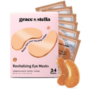 revitalizing bronze eye masks - grace & stella
