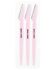 Package containing three pink grace & stella dermaplaning tools.