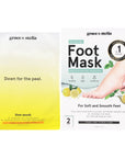 foot peeling mask (4 pairs) free gift - grace & stella
