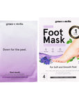 foot peeling mask (4 pairs) free gift - grace & stella