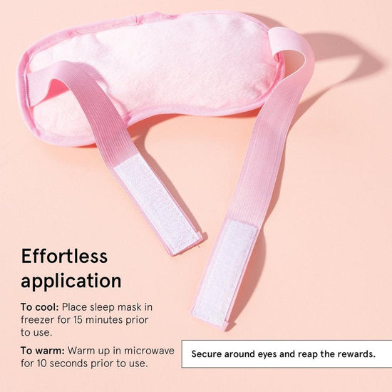 hot + cold gel bead sleep mask by grace & stella
