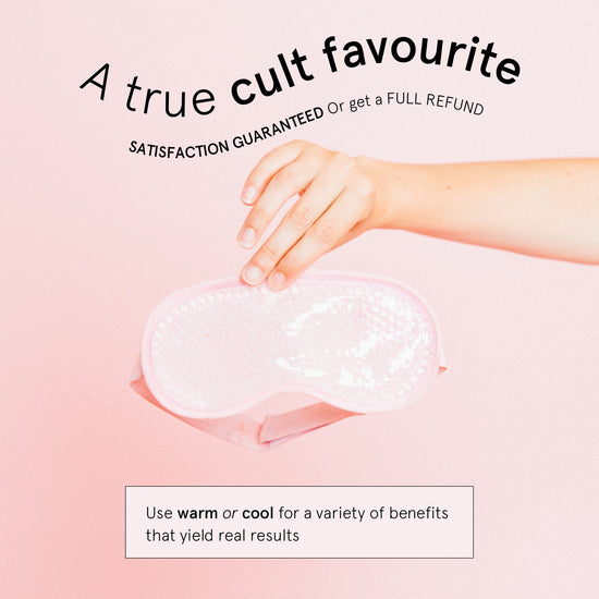 hot + cold gel bead sleep mask by grace & stella