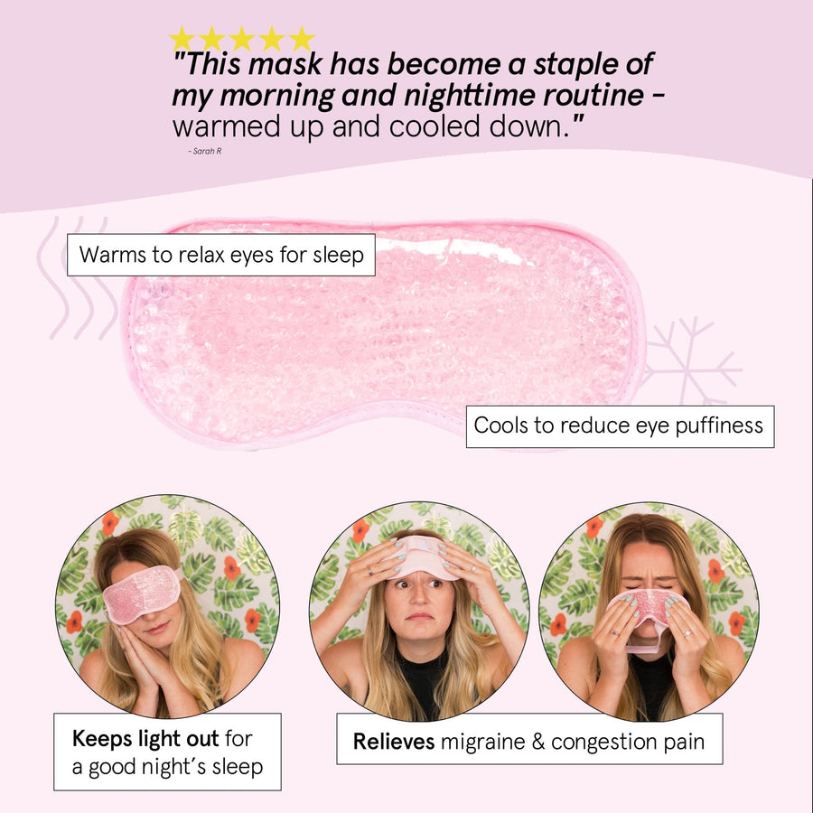 hot + cool gel bead eye mask - grace & stella
