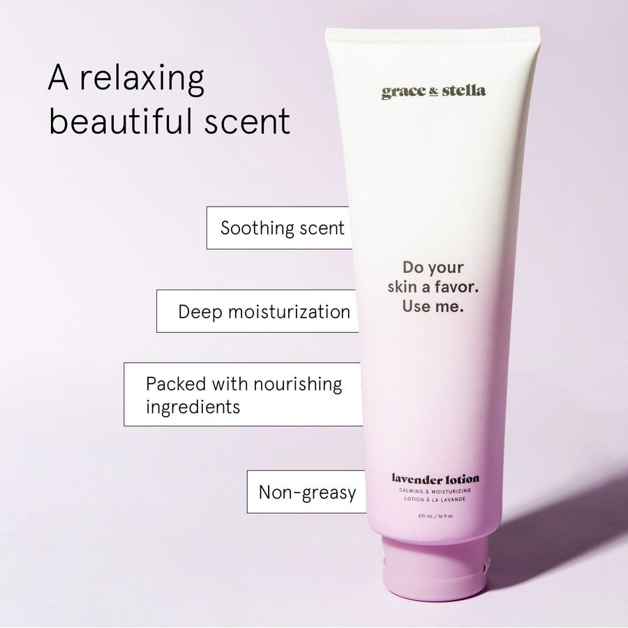 lavender body lotion - grace & stella