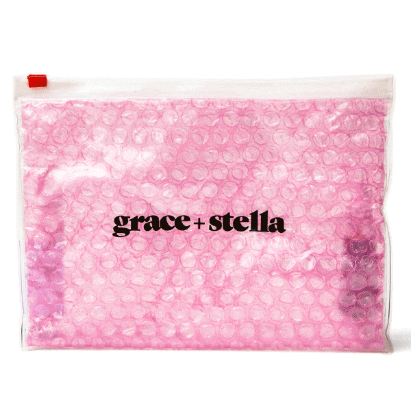 cute pink bubble make up bag by grace stella