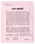 The hydrating pink packaging for the grace & stella pink eye masks.