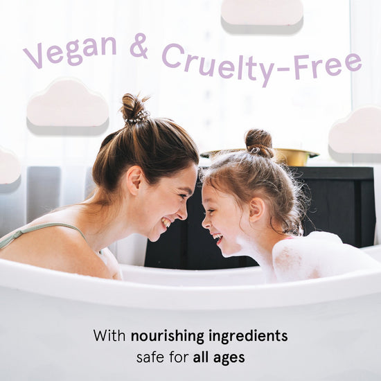 rainbow bath bombs for sensitive skin by grace & stella