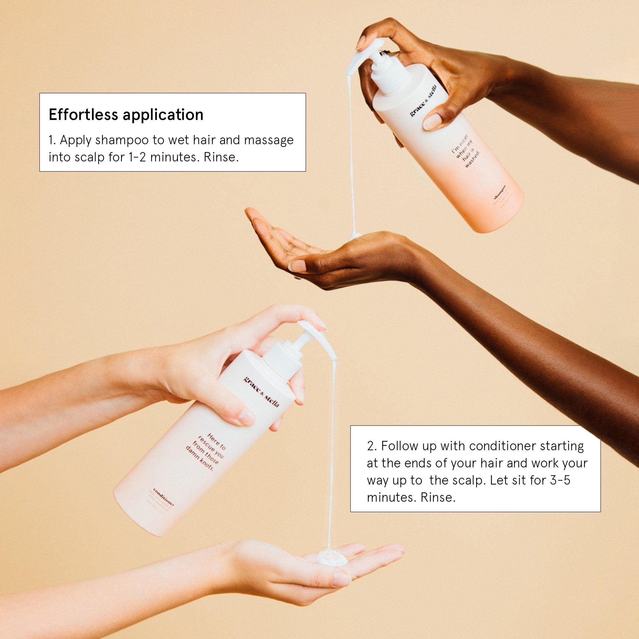 'It Takes Two' Argan Oil Shampoo + Conditioner Set by grace & stella